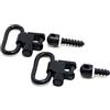 GUGULUZA Kit di Montaggio per Bretella Fucile, 2 Pezzi 2,5cm sgancio rapido Anelli + 2 Viti