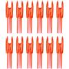 PATIKIL Freccette Arco Nock 4.2mm, 12 Pezzi Inserto Plastico Sostituzione Coda Freccia per Caccia Tiro Arco Composto Ricurvo, Trasparente Arancione