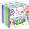 Pracht Creatives Hobby Pixel P29022 - Set per Hobby Unicorno, Sistema Plug-in Come passatempo Creativo per Bambini a Partire da 6 Anni, Scatola a cubo con Modelli di Motivi e Quadrati di Pixel