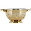 Premier Housewares PREM-0507458 Colapasta Dorato, con Cuori, Acciaio Inossidabile, Trasparente, 24x24x13 cm