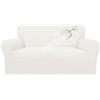 Easy-Going 100% Waterproof Loveseat Couch Cover, Dual Waterproof Sofa Cover, Stretch Jacquard Sofa Slipcover, Leakproof Furniture Protector for Kids, Pets, Dog and Cat (Loveseat, Cream)
