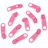 cyclingcolors 10x Cursore Cerniera Ricambio Kit di Riparazione per Cerniera Testa N°5 Cursori per Vestiti Borse Giacche Borse Valigie Jeans, rosa medio