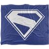 DC Comics Superman 2025 New Logo Bianco Coperta super morbida al tatto setoso - 152 x 127 cm