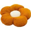 YILANLAN Cute Flower Cushion Plush Floor Casual Comfortable Pillow Office Living Room Bed Cushion Simple Decoration (40cm, Brown)