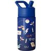 Simple Modern Gourde pour Enfants Simple Modern Summit avec Couvercle à Paille | Tasse Isotherme Harry Potter en Acier Inoxydable pour Filles, Garçons, École | 415 ml | Magical Mashup