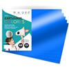 m-office Cartoncino Colorato Metallizzato, Fogli A4 21x29,7cm, Cartoncini 230g per Fai da Te, Progetti Creativi e Arte con Effetto Riflettente m-office (25 fogli, blu)
