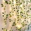Aotlet Luci Solari Esterno, Luci da Esterno Giardino Luci Esterno Energia Solare Luci di Foglia d'Anguria 50LED 5M/16.4Ft (Bianco Caldo) 8 Modalità per Giardino, Patio, Natale, Matrimoni, Feste