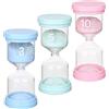 Qikaara Clessidra Set, 3 PCS, 3 minuti, 5 minuti e 10 minuti, Sandglass Timer per bambini, Clessidre Sand Clock Timer Orologio da Sabbia Timer da Cucina gioco classe Ufficio Decorazione domestica
