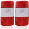 Makromecity 2 fili di filato macramè, 2 mm x 230 m, di alta qualità, in poliestere, macramè, in polipropilene, per decorazioni per la casa, piattino, borsa a tracolla, runner per ciuccio, 20 colori
