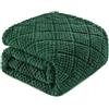 Whale Flotilla Coperta Plaid in Pile di Microfibra, Coperta Morbida, Calda e Soffice per Letto Singolo e Matrimoniale, Copridivano Leggera per Ogni Stagione, 130 x 150 cm, Verde Scuro