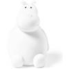 makio Salvadanaio Maialino Ippopotamo in PVC Con Corpo Morbido - Originale Piccolo per Bambini Con Tappo, Da Viaggio Leggero e Resistente in Colori Vivi (Bianco)