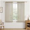 MRTREES 2 Pezzi Tende Voile Trasprarenti Beige Soggiorno con Tasca per Asta 140x160cm Tenda Leggere per Camera da letto salotto Moderne 160 Altezza Cucina Casa interni Finestra