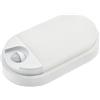 HUBER - Lampada da Parete Raccordo Ovale a LED con Sensore di Movimento 140° 10 W 800 lm IP54 (Bianco)