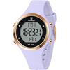 caprock Orologio digitale da donna con display a LED, impermeabile fino a 5 atm, orologio sportivo da donna, orologio sportivo con sveglia/cronometro/luminoso/conto alla rovescia