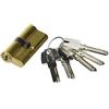 TESA ASSA ABLOY T6555060L Cilindro europeo T60, 50 x 60 mm, finitura ottone, per serrature a profilo europeo per porte residenziali e commerciali, installazione semplice dall'esterno con una sola vite