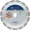 Bosch Professional Disco diamantato Best for Stone, per pietra, 230 x 22, 23 x 2, 4 x 15 mm, accessorio per smerigliatrice angolare