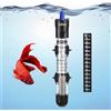 Nobleza - Riscaldatore per Acquario 10-50L, Riscaldamento dell'Acquario Sommergibile da 50W, Termostato Regolabile, Riscaldamento con Display a Temperatura (18-32°C)