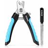 ECENCE Tagliaunghie Professionale Cani Gatti Acciaio Inox con Lima