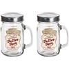 Elbenwald Harry Potter bicchieri di birra Burro fissati per i fan Elbenwald 2 pz. 400ml in confezione regalo