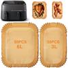 SEQIAS 100 fodere per friggitrice ad aria per Philips Airfryer a doppio cestello serie 3000 6L/3L (NA350/00), serie 5000 6L/3L (NA550/00), Cookwise 3L/6L, accessori per friggitrice ad aria usa e getta