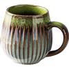 ZPPLD Tazza grande da caffè, Tazze da cappuccino in gres, Tazza 500ml, Tazza grande, Tazza in gres, Tazza da tè con manico, Tazza da caffè in ceramica, Tazza da caffè in porcellana (Stile D)
