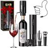 GHB Cavatappi Elettrico per Vino 7 in 1 Apribottiglie Elettrico Ricaricabile con Aeratore,Tagliacarte,Versatore,Tappo di Tenuta,Tappo per Vuoto Regalo per Uomo,Papà e Amanti del vino