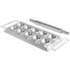 Marcato Stampo per Ravioli, Macchina per Ravioli, Forme per Ravioli Fatti in Casa, Taglio Quadrato da 50 mm, Mattarello in Alluminio Incluso, Made in Italy. Modello: Ravioli Tablet, Argento