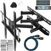 Cheetah Mounts, staffa da parete per televisore, orientabile, per schermi LCD, LED, TV da 20-65 (cod. APDAM3B) - Dimensioni massime: VESA 400 x 400. Portata massima: 52 kg. La staffa include un cavo HDMI ad alta velocità di 3 m con Ethernet e …