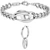 Diesel Ensemble de Bracelets en Acier Inoxydable pour Homme