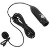 LUCKDANO Microfono Lavalier XLR Professionale con Riduzione Rumori, Audio HD per Registrazioni Studio, Streaming e Video, Alimentazione 48V, Design Compatto in Allumin