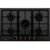 Elleci Style Country 75 PGSC75359CB Piano Cottura da Incasso 75 cm a Gas 5 Fuochi finitura G59 Antracite Griglie in Ghisa