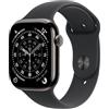 Apple Watch Series 11 GPS + Cellular, Cassa 46 mm in titanio ardesia con Cinturino Sport nero - M/L