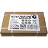 everActive Confezione da 500 batterie AA per alcaline, Mignon LR6 R6 1,5 V, massima potenza, durata 10 anni, 500 pezzi