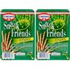 Cameo Snack Friends Sticks 100 g, Biscotti Salati per Aperitivi, Fragranti Stuzzichini con Granelli di Sale in Superficie da Gustare in un Pratico Astuccio per 100 g Complessivi (Confezione da 2)