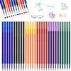 Ourdort 30 Pezzi di Ricariche Cancellabili, Compatibili con Legami, Punta 0,7mm, Altezza 13 cm, Blu, Nero, Rosso, Verde, Viola, Arancione - Refill per Penna Gel Cancellabile, Ricariche per Legami Penne