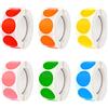 Iyowei 3000PCS 2.5cm Adesivo Rotondo Adesivi a Cerchio Adesivi a Punti Circolari Etichette Adesivo Rotondo Adesivi Rotondi Rimovibili Pollice Rotoli di Etichette con 6 Colori, 500 Ciascuno Colore