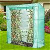 Lendo Online Serra per Pomodori, Serra da Giardino, Serra Orto, Telo PE, per Pomodori, Frutta, Fiori, Piante, per Balcone, Terrazza, Cortile, Verde 198x78x200cm