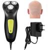 Beedove Rasoio elettrico da uomo, potente motore da 12 V, 10000 giri/min, rasoio elettrico da uomo, cavo professionale da uomo con tagliabarba retrattile, progettato per uomini calvi