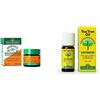 Naturando Pomata Balsamika 30 ML Lenisce i Fastidi Muscolari e i Dolori Cervicali, ideale per Massaggi & Tea Tree Oil 10 ML Puro Olio Etereo 100% di Melaleuca Alternifolia