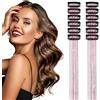 Dalababa 12 Pezzi Extension per Capelli, Clip In Fata Orpelli dei Capelli, Scintillio Partito Dazzle Accessori per Donne Ragazze Partito Festival - Rosa