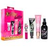 W7 Prime Better - Set trucco con 4 confezioni di primer, spray fissante e gel per sopracciglia - Set di make-up