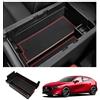 YEE PIN Mazda3 Compatibile con Mazda 3 2019 2020-2023 Console centrale Vano portaoggetti per bracciolo Scatola portaoggetti per organizer con tappetino antiscivolo Accessori per auto