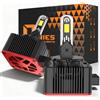 JinDot D1S D1C D1R LED Lampadine 38000LM 900% Luminosità Plug and Play Sostituire Kit OEM HID Abbagliante e Anabbagliante, 2 Lampade