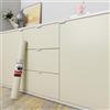 Decotalk Carta da Parati Adesiva Muro Beige Tinta Unita 30X300cm Adesivi Murali Moderne Carta Adesiva Beige Pellicola Autoadesiva Mobili Adesivi Decorativa Armadio Cassetto Armadio Impermeabile
