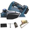 JOJOCY Pianatrice elettrica senza fili per legno compatibile con la batteria Makita 18V, 15000RPM Pianatrice elettrica senza spazzole per la lavorazione del legno (Blue)