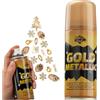 KreativeKraft Metallico Vernice Spray, Colori Metallizzati, Decorazioni Natalizie Spray Permanente Multiuso 250ml (Oro)