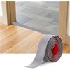 Fentar Listelli di Transizione per Pavimenti Autoadesivi per Porte, 200x4cm Soglia Flessibile in Vinile Impermeabile, Profili per Bordi Moquette, Fughe e Giunzioni tra Piastrelle (Grigio)
