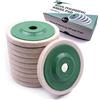ATOPLEE 10 dischi per lucidatura, diametro 98 mm, per smerigliatrice angolare da 10 cm, ruota per lucidatura in lana per attacco tampone trapano (diametro del foro: 16 mm)
