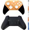 Hzxkqmil Guscio Anteriore e Posteriore Alloggiamento di Ricambio Custodia di Copertura Personalizzata Accessori per Xbox Elite Controller Series 2, Arancione + Nero