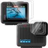 QULLOO Pellicola Protettiva per GoPro LIT Hero/GoPro Hero, 2 Pezzi Film Vetro Temperato Schermo+2 Pezzi Pellicole Protezione Fotocamera Posteriore, Durezza 9H, Anti-Scratch, HD Chiaro